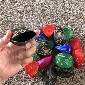 (16) Satin Chinese Fortune Coin Purse